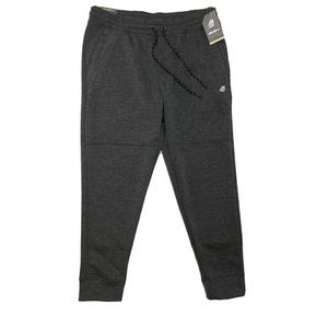 NWT Eddie Bauer Men’s Tech FLEECE JOGGERS Zippered Pockets Size L Solid Gray